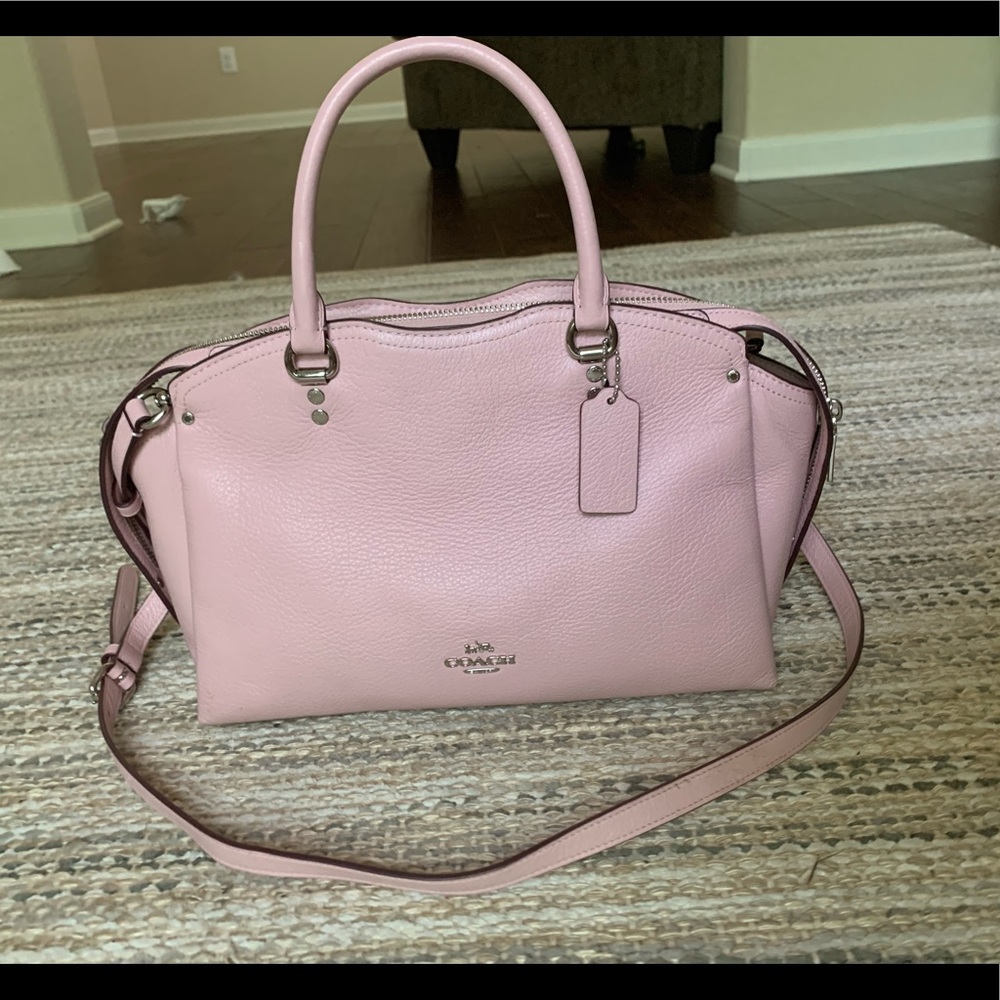 Pink coach purse